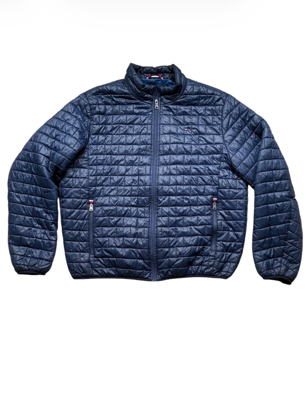 Tommy Hilfiger Men's Navy Quilted Puffer Packable Jacket Size XL